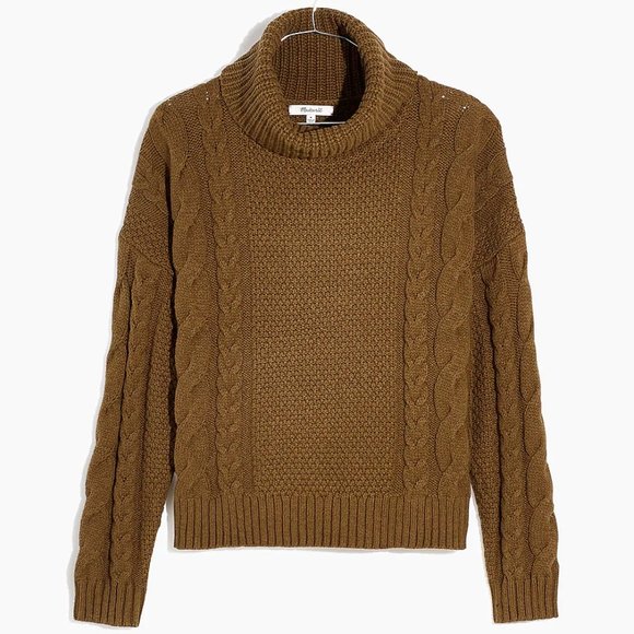 Madewell cable knit Turtleneck Sweater - Picture 1 of 3